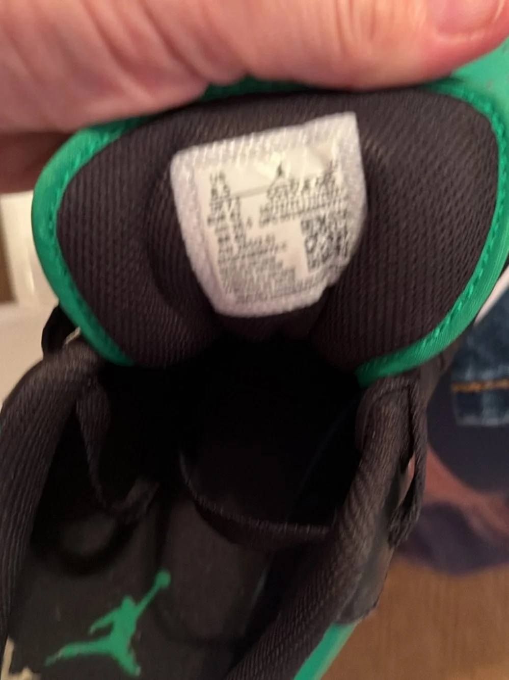 Jordan Men’s Low-Top Sneakers in Green/Black